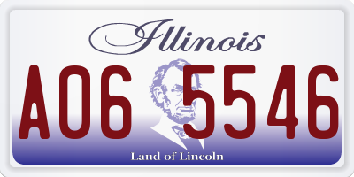 IL license plate A065546