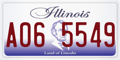 IL license plate A065549