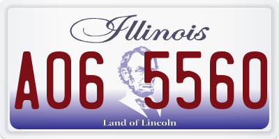 IL license plate A065560