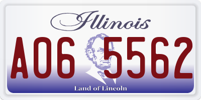 IL license plate A065562