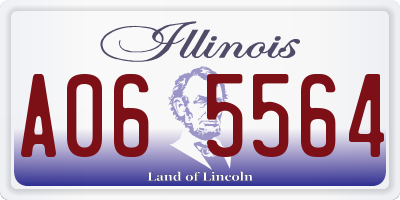 IL license plate A065564