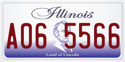 IL license plate A065566