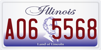 IL license plate A065568