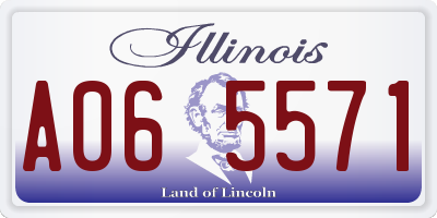 IL license plate A065571
