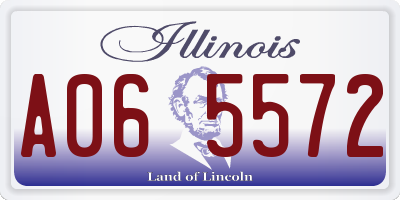 IL license plate A065572