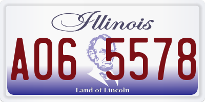 IL license plate A065578
