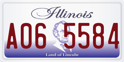 IL license plate A065584