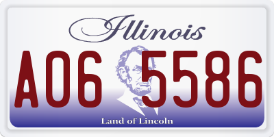 IL license plate A065586