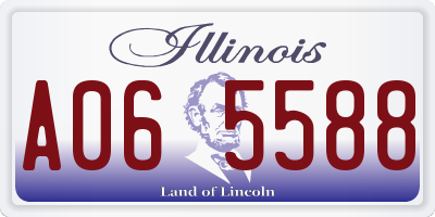 IL license plate A065588
