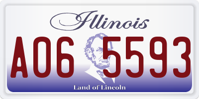IL license plate A065593