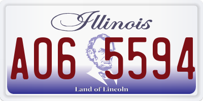 IL license plate A065594