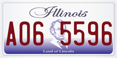 IL license plate A065596