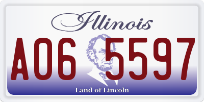 IL license plate A065597