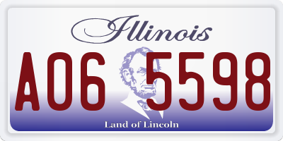 IL license plate A065598