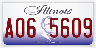 IL license plate A065609