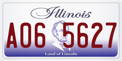 IL license plate A065627