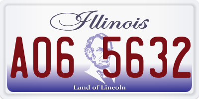 IL license plate A065632