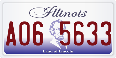 IL license plate A065633