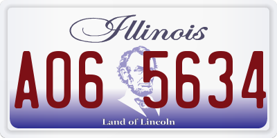 IL license plate A065634