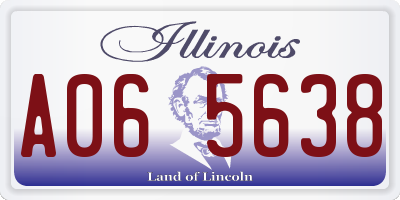 IL license plate A065638