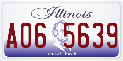 IL license plate A065639