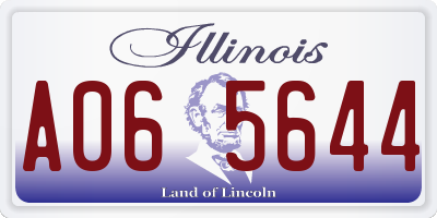 IL license plate A065644