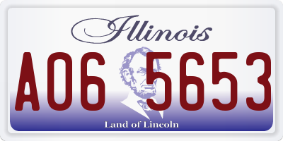 IL license plate A065653