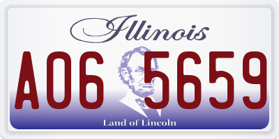 IL license plate A065659