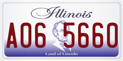 IL license plate A065660