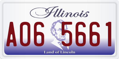 IL license plate A065661