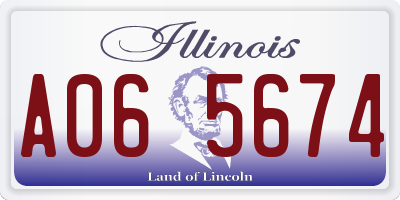 IL license plate A065674