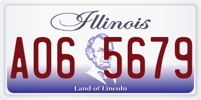 IL license plate A065679