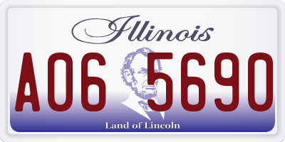 IL license plate A065690