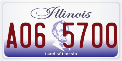IL license plate A065700