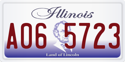 IL license plate A065723
