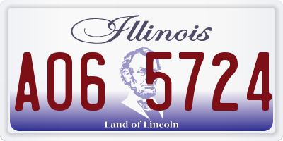IL license plate A065724