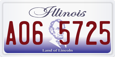 IL license plate A065725