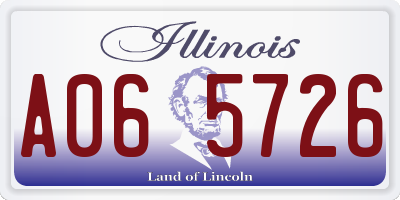 IL license plate A065726
