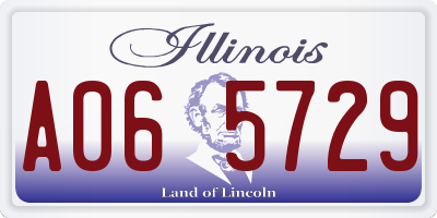 IL license plate A065729