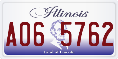 IL license plate A065762