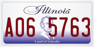 IL license plate A065763