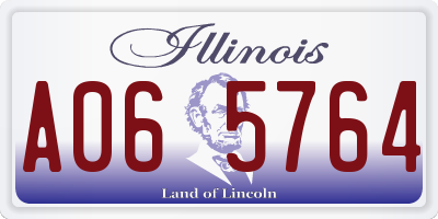 IL license plate A065764