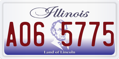 IL license plate A065775