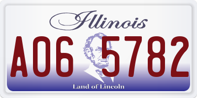 IL license plate A065782