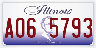 IL license plate A065793