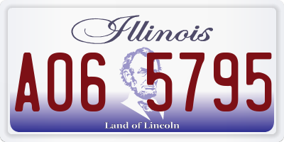 IL license plate A065795
