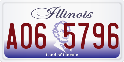 IL license plate A065796