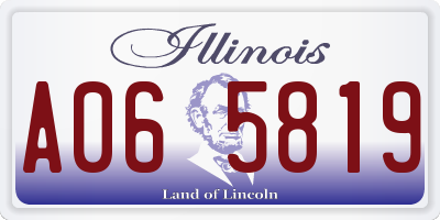 IL license plate A065819