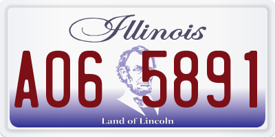 IL license plate A065891