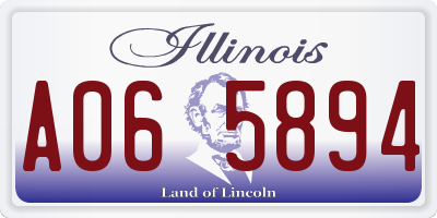 IL license plate A065894